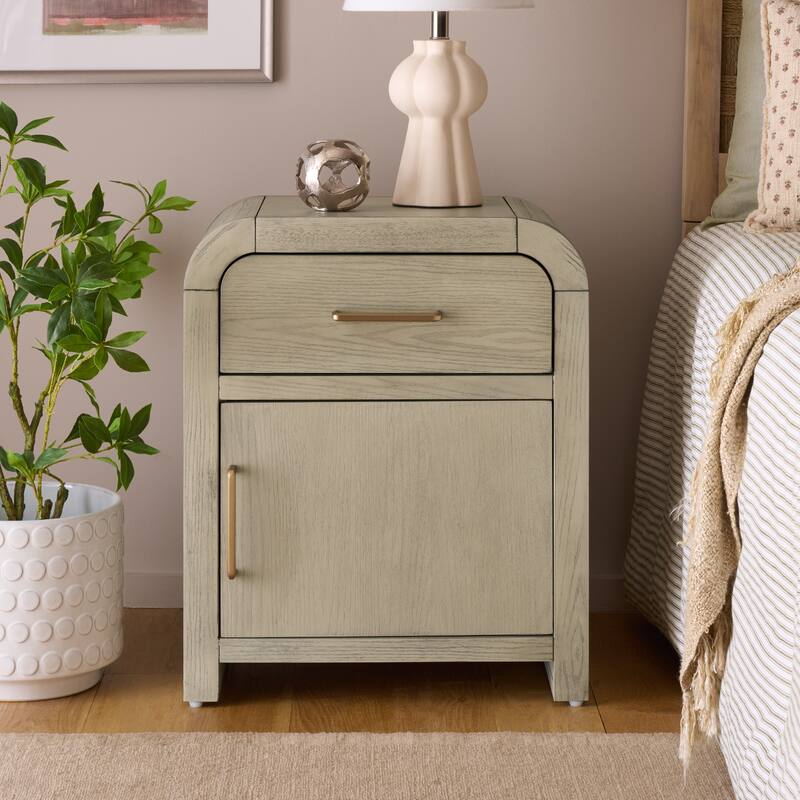 SAFAVIEH Home Amika Nightstand - White Washed
