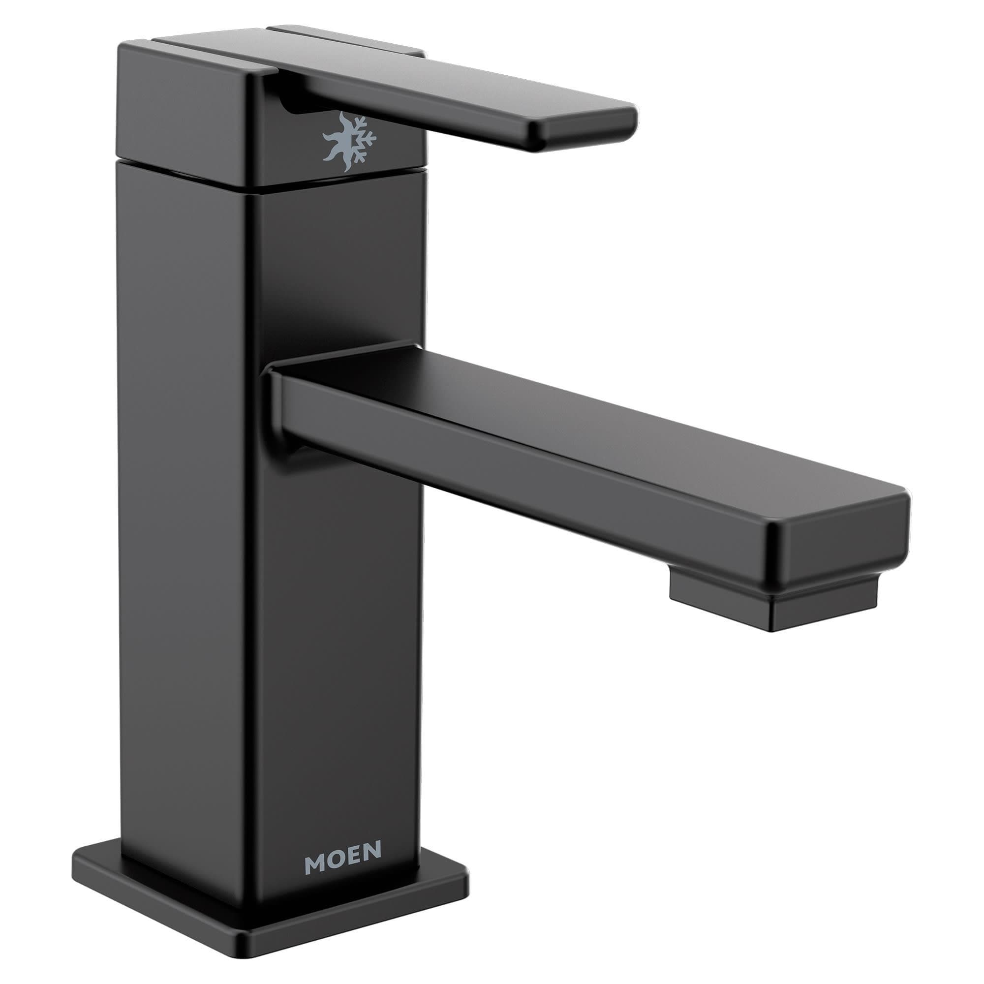 Moen 90 Degree 1.2 GPM Single Hole Bathroom Faucet with Pop-Up Drain
