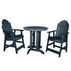 preview thumbnail 10 of 45, HIGHWOOD Hamilton 3-piece Counter-Height Outdoor Dining Set Federal Blue