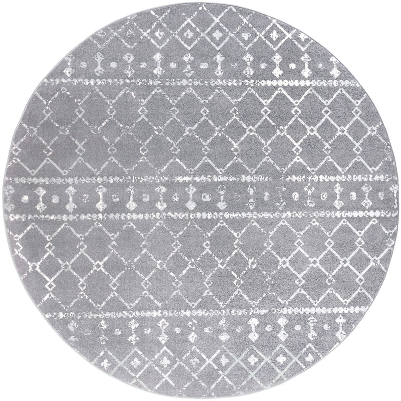 Jade Farmhouse Geometric Indoor Area Rug
