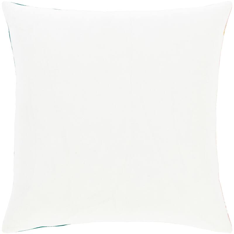Lena Modern Hand-Embroidered 20-in Poly or Feather Down Throw Pillow