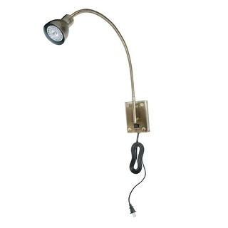 Metal Round Wall Reading Lamp With Plug In Switch Silver And Wall Reading Lamp With Plug In Switch