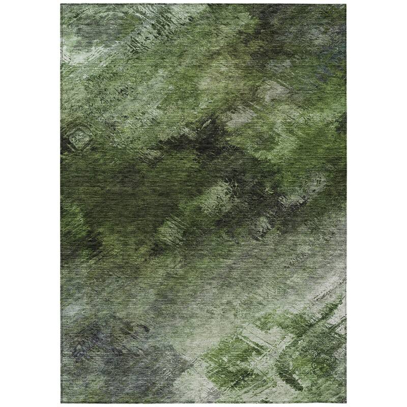 HomeRoots Abstract Transitional Rectangle Outdoor Rug