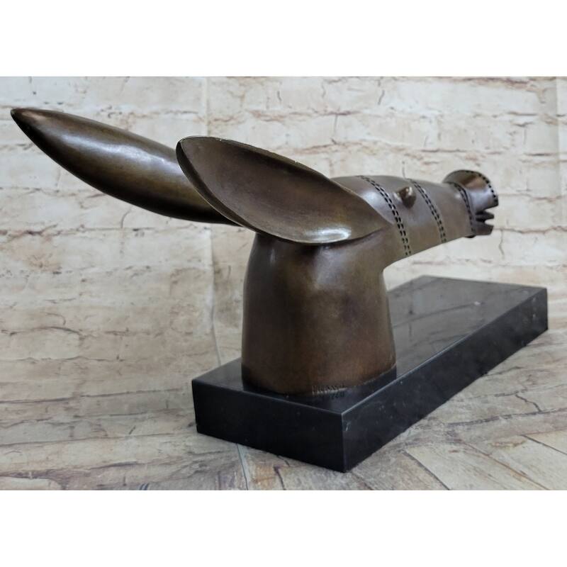 Pablo Pico Donkey Bronze Statue Sculpture Figure On Marble Base 10 Inches X 18 Inches