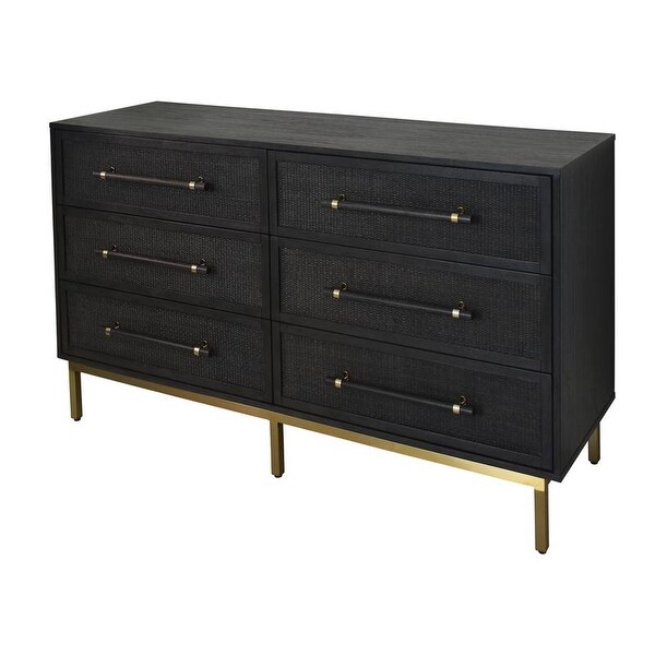 Hopper Studio Sophia Black 6 Drawer Dresser Bed Bath Beyond