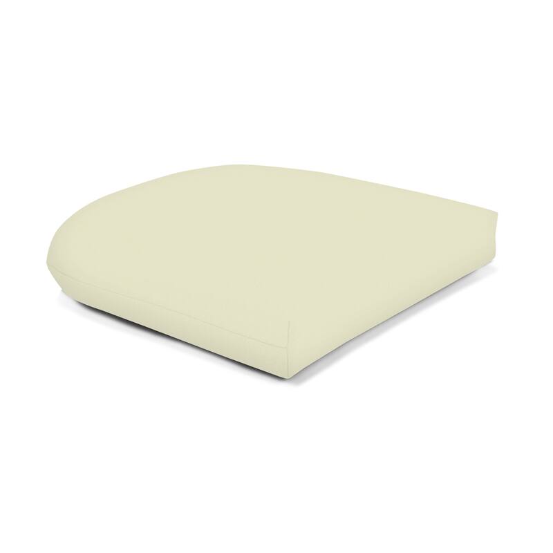 Sunbrella® Solid Fabric 1-Piece Indoor/Outdoor Wicker Seat Pad Cushion, 19.5"W x 19.5"L