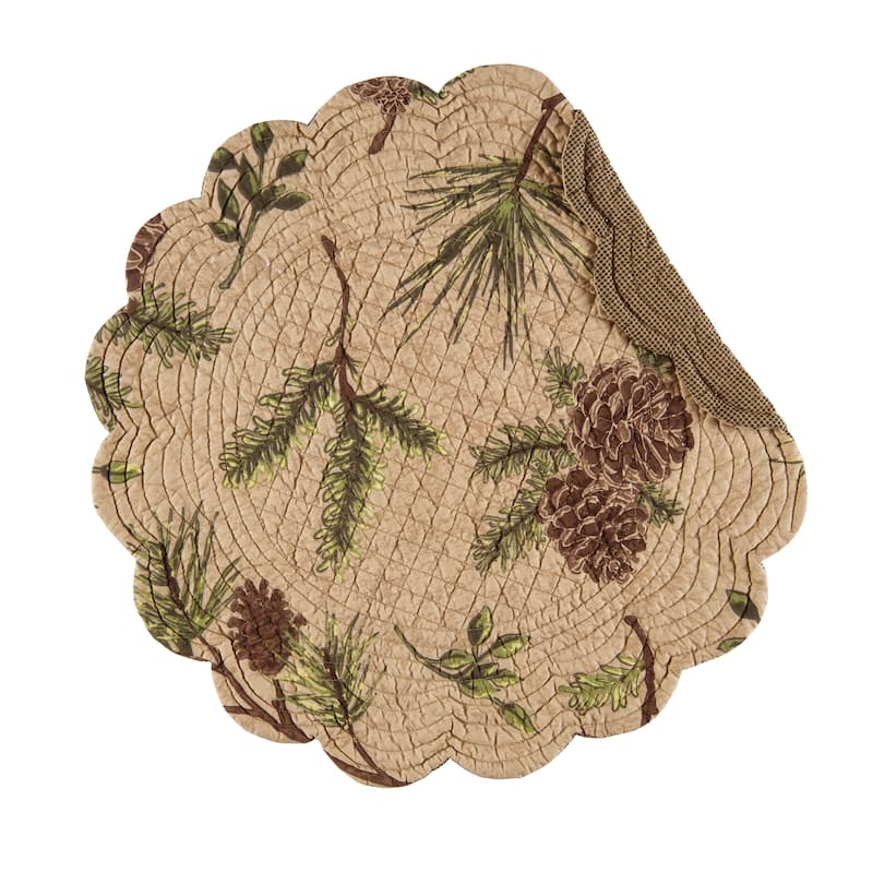 Woodland Retreat Placemat - Brown - Set of 6