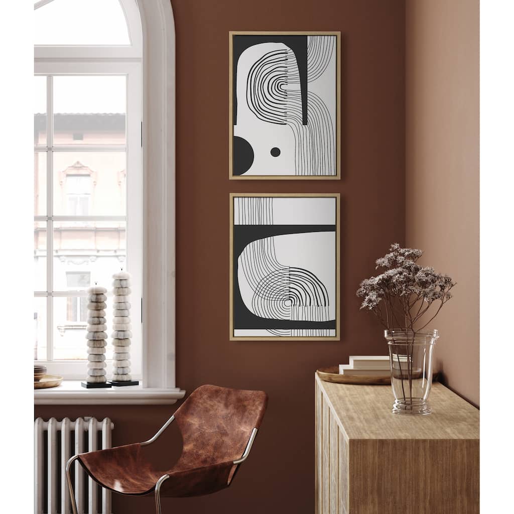 Kate and Laurel Sylvie Minimal C D Canvas by The Creative Bunch Studio