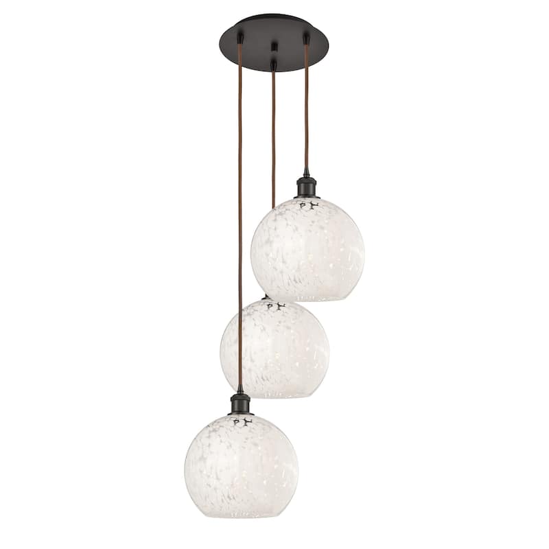 Innovations Lighting 113B-3P-11-17 White Mouchette Pendant White