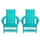 preview thumbnail 11 of 38, Encino Outdoor Adirondack Chairs (Set of 2) by Christopher Knight Home