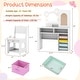preview thumbnail 3 of 20, Costway Kids Vanity with Lights with 5 Drawers & 2 Compartments, - See Details