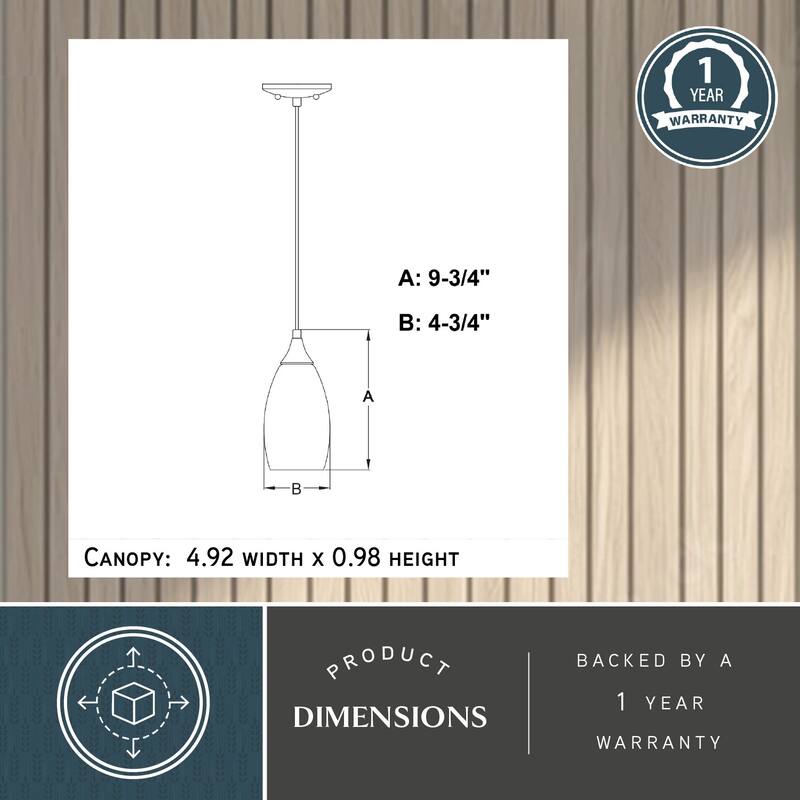 VAXCEL Milano 1-Light 4.75 in. Wide Bell Mini Pendant, White Alabaster Glass Shade, Adj Height Hanging Ceiling Fixture