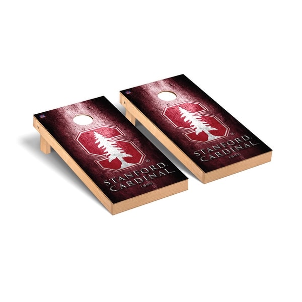 slide 2 of 5, Stanford Cardinal Museum Cornhole Board Set