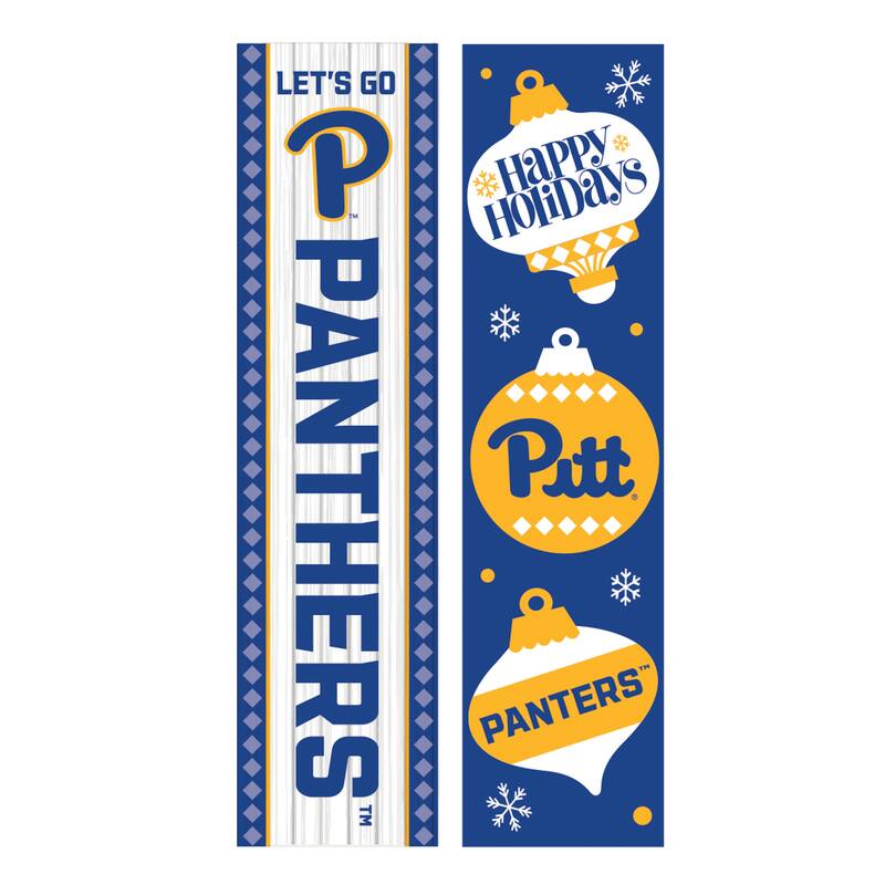 47" Double Sided Seasonal Porch Leaner, University of Pittsburgh - 47" x 11.25"