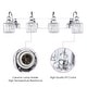 preview thumbnail 16 of 24, 3/ 4 - Light Modern Glam Luxuriou Dimmable Crystal Bathroom Vanity Light Linear Wall Light