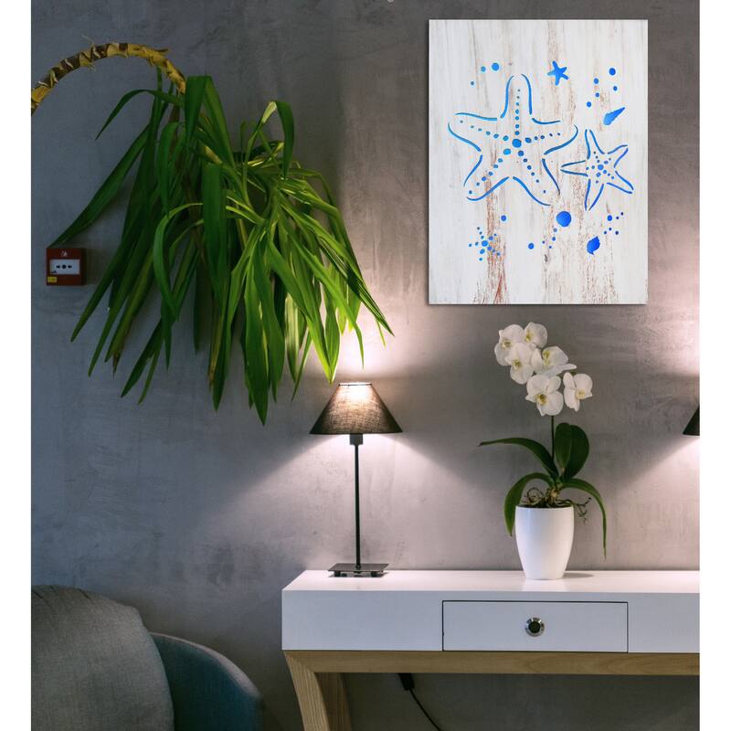 CoTa Global Starfish Light Up LED Wall Art - Fun Changing Color LED - 15.75Lx11.9Wx1H inches