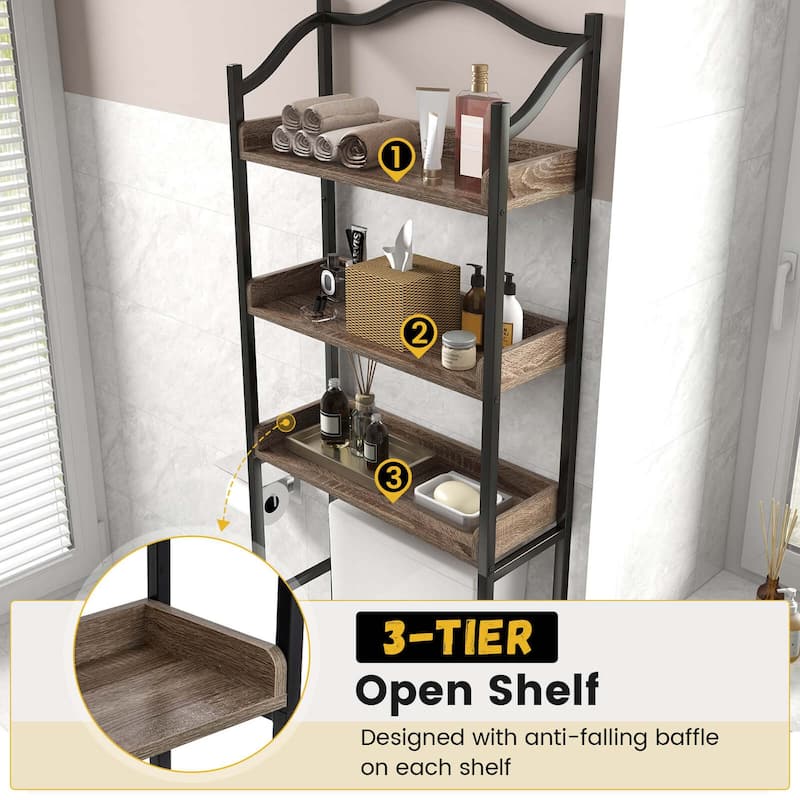 Costway 3-Tier Over-The-Toilet Bathroom Spacesaver Storage Rack - See Details