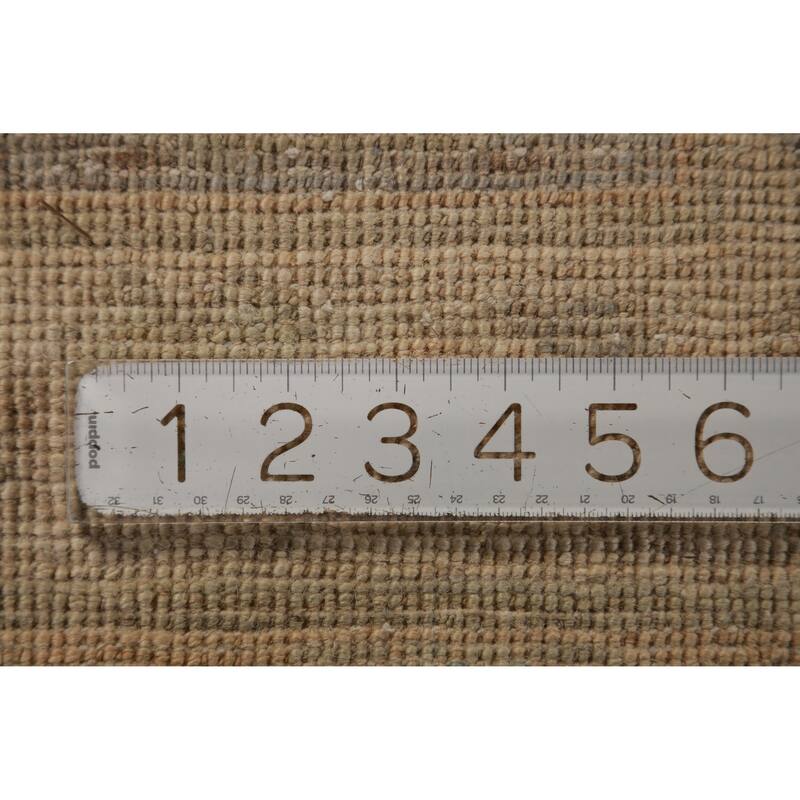 Hand Knotted Oriental 100% Wool Carpet Transitional All-Over Beige & Ivories Oushak Area Rug - 14' 9'' X 11' 4''