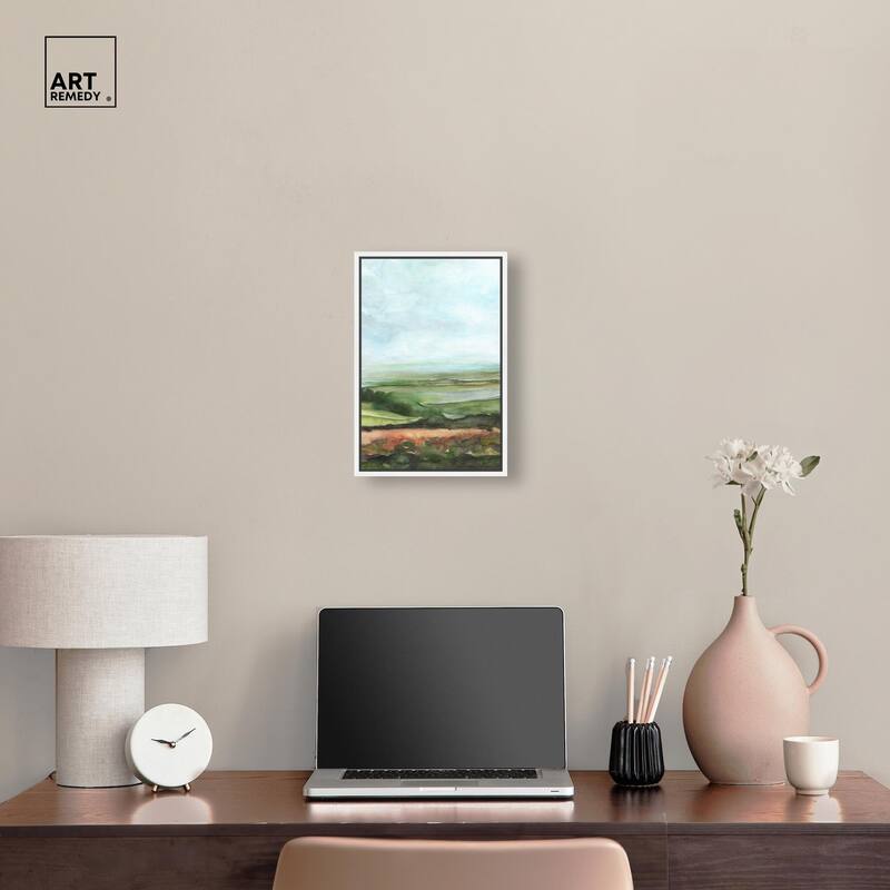 Watercolor Horizon Canvas by Art Remedy