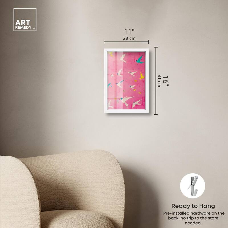 Soaring Sorbet Shadowbox by Art Remedy