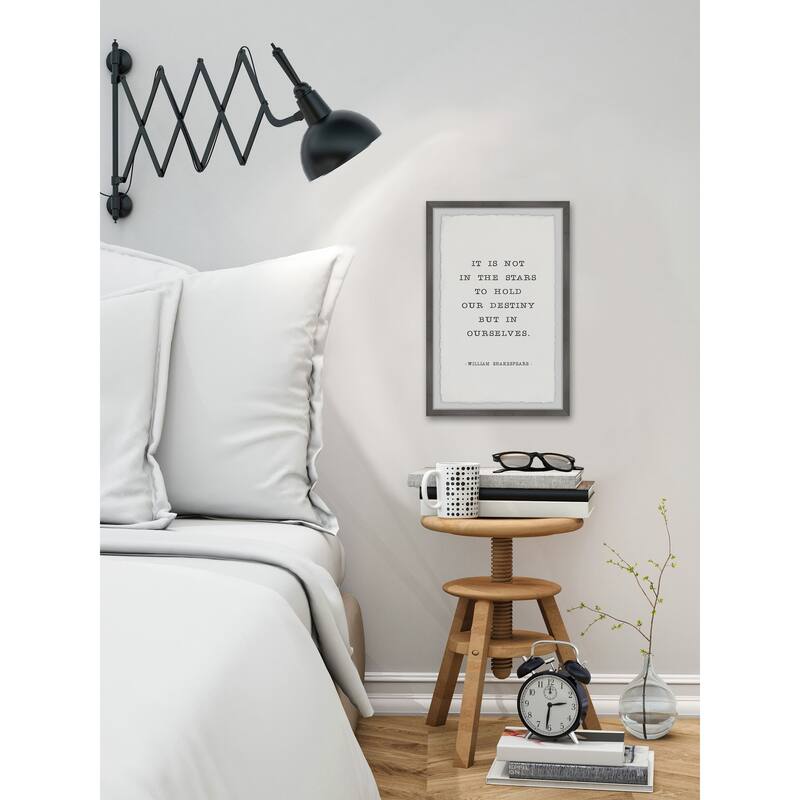 It Is Not in the Stars Framed Wall Art, Elegant Home Touch - Sophisticated Artwork for Refined Décor