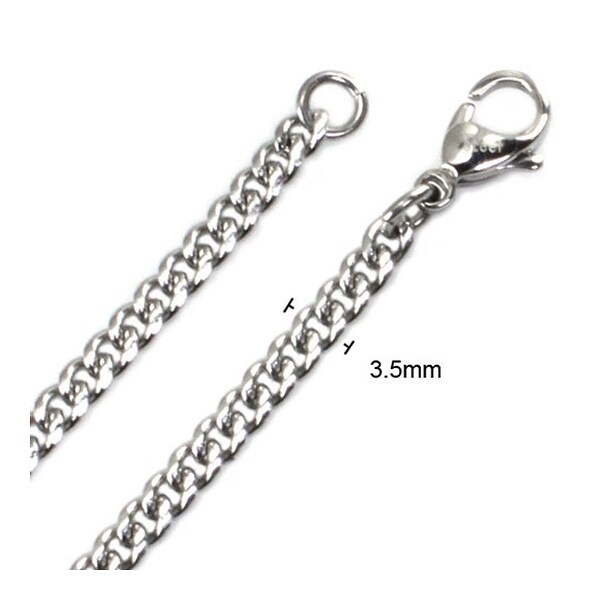 Stainless Steel 3.5mm Curb Chain