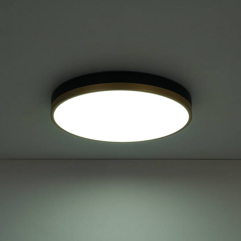 Minimalist Round Dimmable LED Flush Mount Light 5 CCT, 28W 15.7in