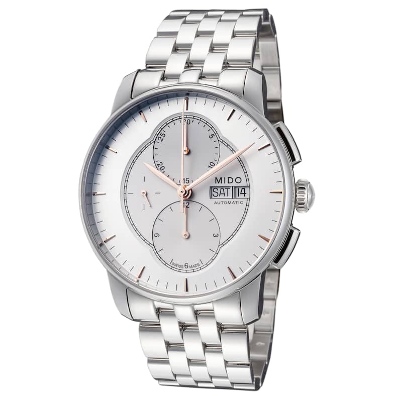 Mido Men's Baroncelli II 42mm Automatic Watch M86074101 - Silver - N/A