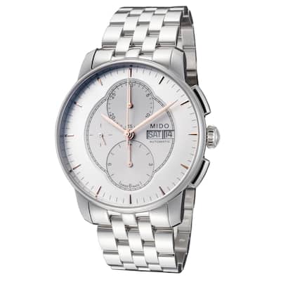 Mido Men's Baroncelli II 42mm Automatic Watch M86074101 - Silver - N/A