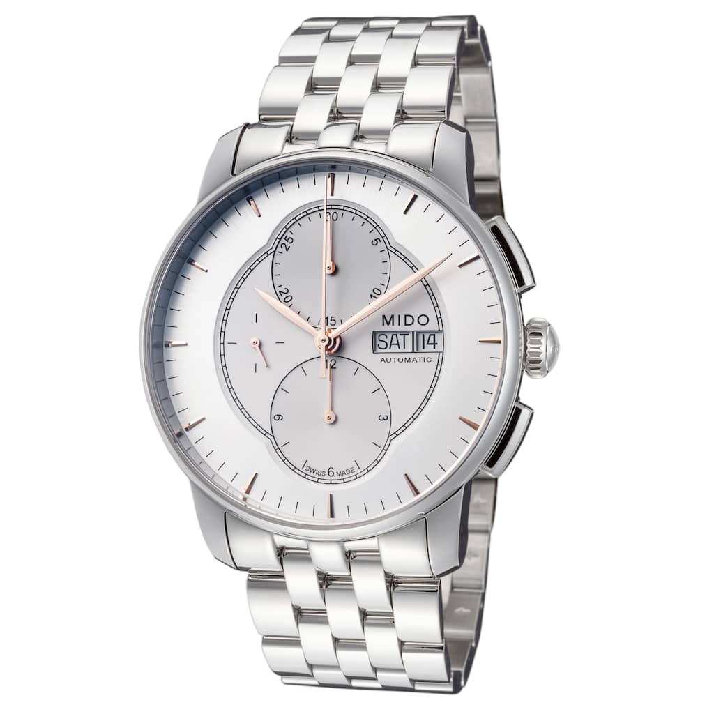 Mido Men's Baroncelli II 42mm Automatic Watch M86074101 - Silver - N/A