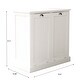preview thumbnail 5 of 8, Lucinda Two-Compartment Tilt-Out Laundry Trash Cabinet