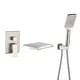 preview thumbnail 8 of 32, Waterfall Wall Mount Roman Tub Filler Faucet 3 Hole Single Handle Bathroom Bathtub Faucet with Hand Shower