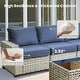 preview thumbnail 10 of 62, XIZZI 8-Piece Patio Wicker Furniture Conversation Set with Coffee Table