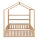 preview thumbnail 45 of 62, Floor Bed House Bed Fence-shaped Guardrail Frame Creativity House Bed with Fence and Detachable Storage Shelves
