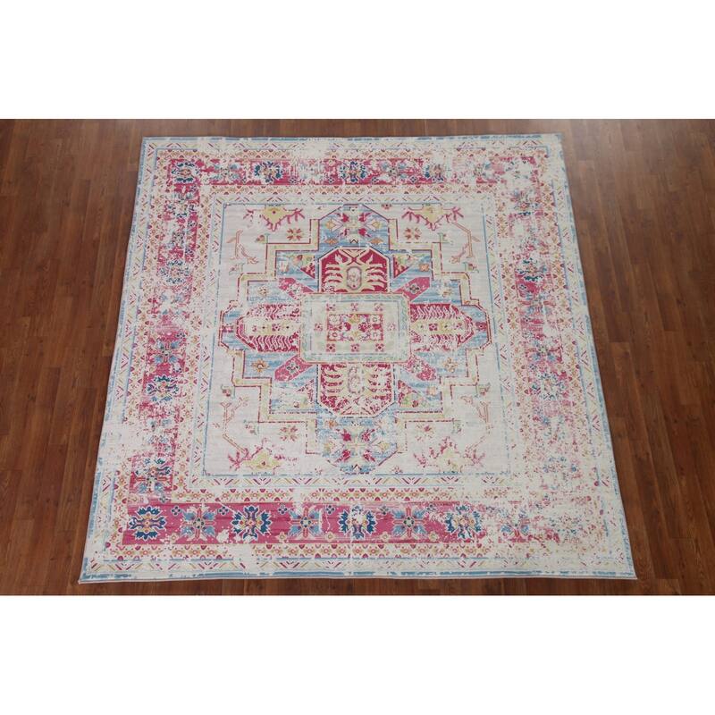 Washable Machine-Made Oriental Printed Rug Geometric Modern Carpet