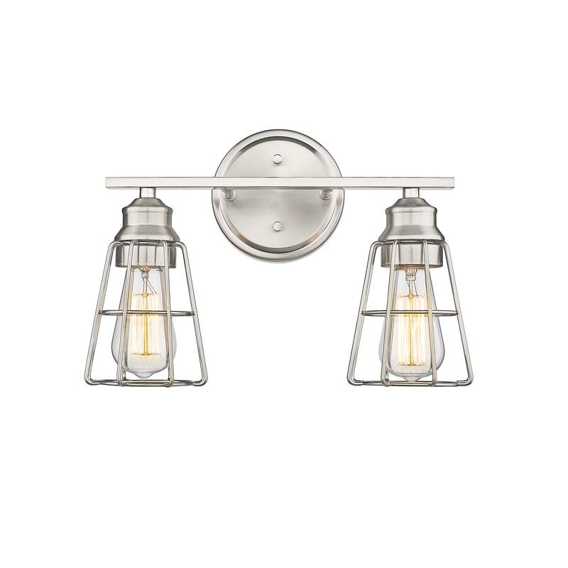 Millennium Lighting 2 Light Bathroom Vanity Fixture in Multiple Finishes - Brushed Nickel