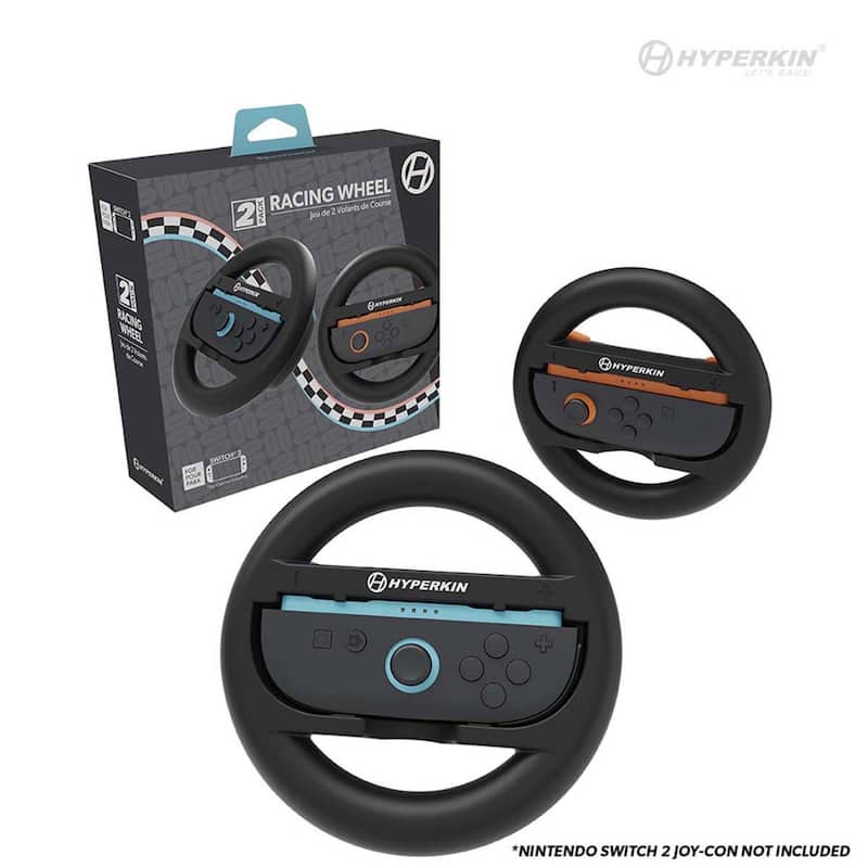 Hyperkin M07716 Racing Black Wheel Set Of 2 - overstock.com