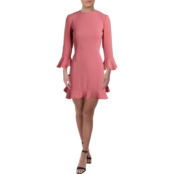 ruffle bell sleeve dress