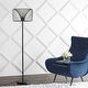 preview thumbnail 3 of 5, Tribeca 61" Metal LED Floor Lamp, Black by JONATHAN Y - 61" H x 16" W x 16" D