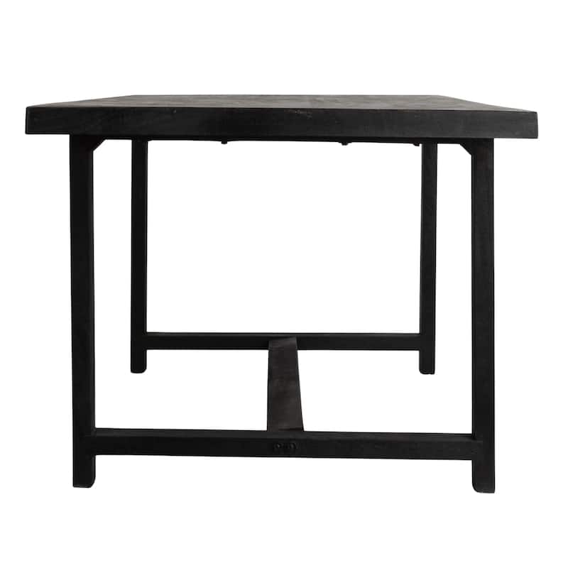 Elegant Acacia Wood Rectangular Dining Table - 79.0"L x 36.0"W x 30.0"H