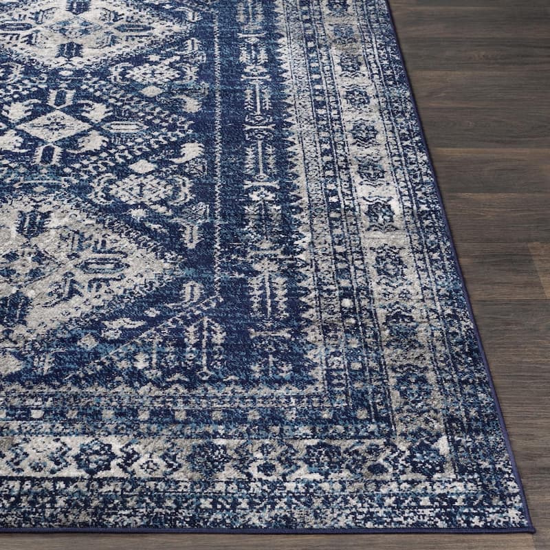 Livabliss Monte Carlo Updated Traditional Medallion Area Rug