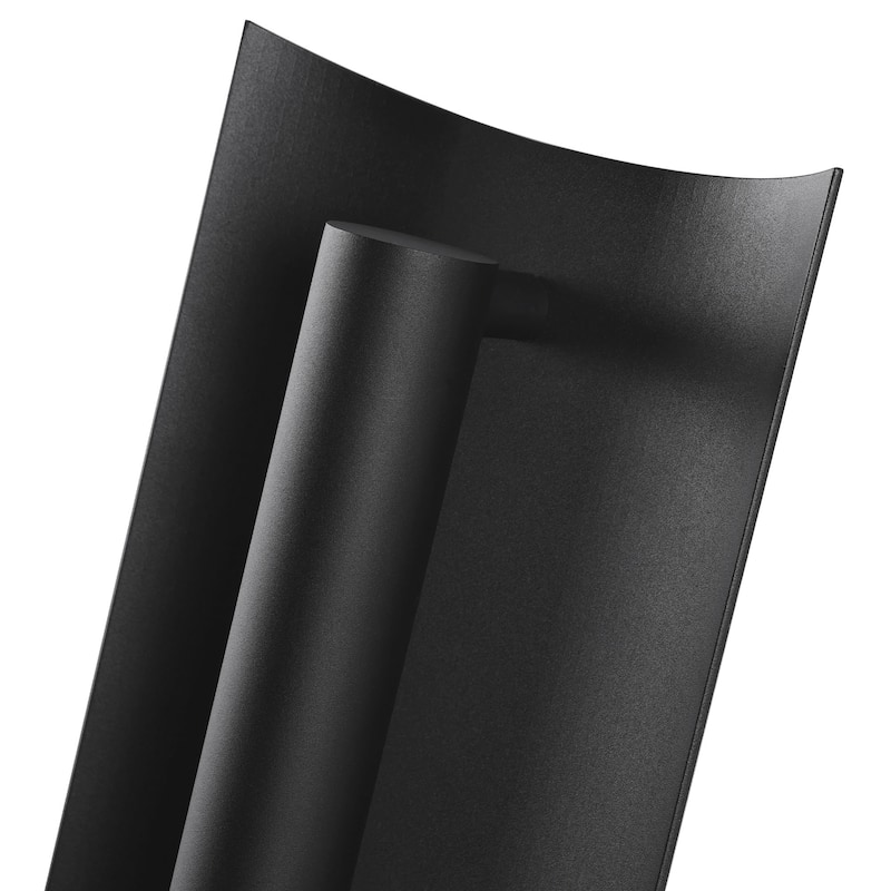 2-Pack Black Modern/Contemporary LED Outdoor Wall Lantern Sconce