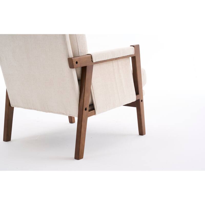 Mid-Century Modern Accent Chairs ,Modern Accent Chair,Chair with Soft Waist Cushion,Ergonomic Lounge Chairs