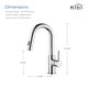 preview thumbnail 55 of 63, Single-Hole Pull-Down Kitchen Faucet with Sprayer and Magnetic Docking