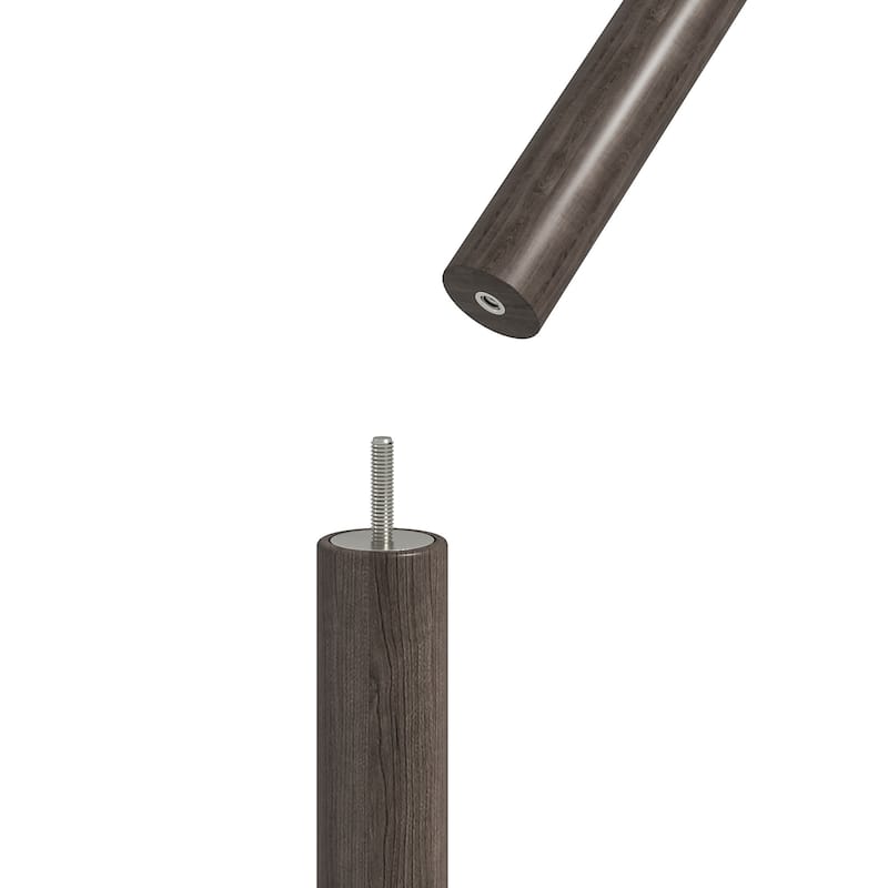 VECELO Modern Freestanding Coat Rack with 6 Branch Hooks Double Shelves, and Shoe Storage for Entryway Living Room Bedroom