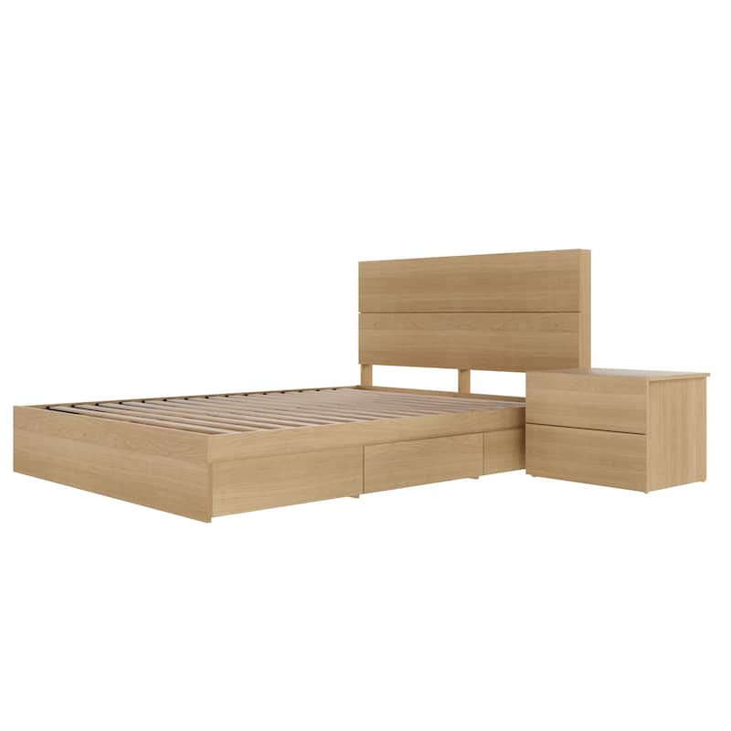 Milo 3-Piece Reversible Storage Bedroom Set