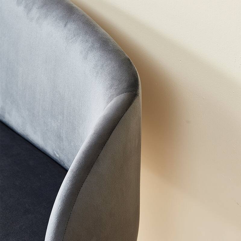 47'' Flared Arm Loveseat Sofa, Bench, Blue/Gray/Green