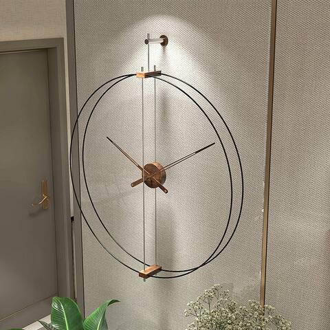 Modren Large Wall Clock Decorate Round Clock - D23.62''xW5.7''xH27.16''
