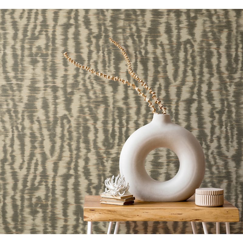 Fine Decor Hartmann Brown Stripe Texture Wallpaper