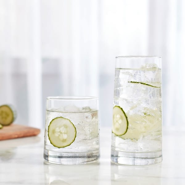 Libbey Cabos 16-Piece Tumbler and Rocks Glass Set - Set of 16